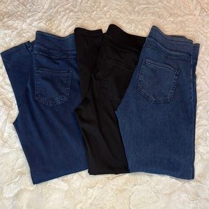 HalaraMagic™ High Waisted Back Side Pocket Stretchy Knit Denim Casual Leggings